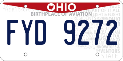 OH license plate FYD9272