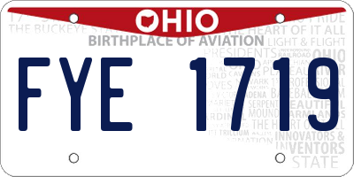 OH license plate FYE1719