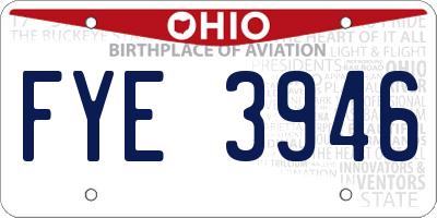 OH license plate FYE3946