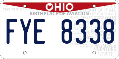 OH license plate FYE8338