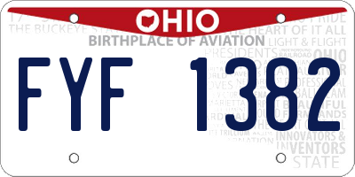 OH license plate FYF1382