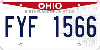 OH license plate FYF1566