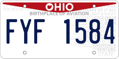 OH license plate FYF1584