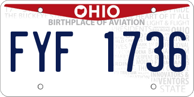 OH license plate FYF1736