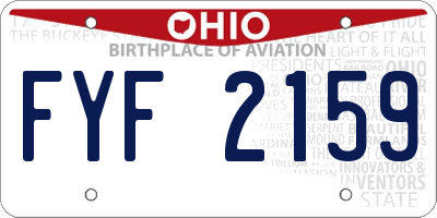 OH license plate FYF2159