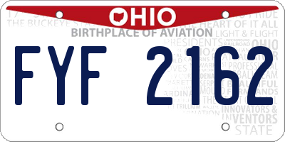 OH license plate FYF2162