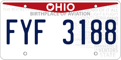 OH license plate FYF3188