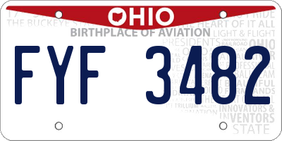 OH license plate FYF3482