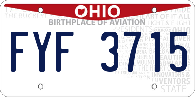 OH license plate FYF3715
