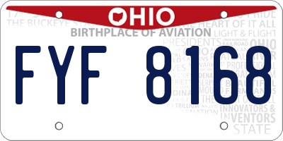 OH license plate FYF8168