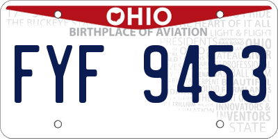 OH license plate FYF9453