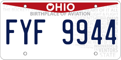 OH license plate FYF9944