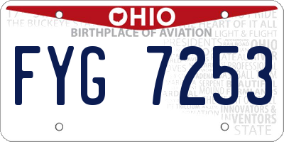 OH license plate FYG7253