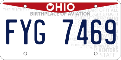 OH license plate FYG7469