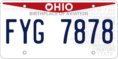 OH license plate FYG7878