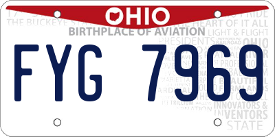 OH license plate FYG7969
