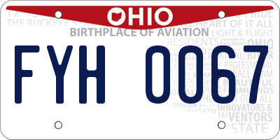 OH license plate FYH0067