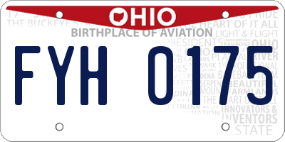 OH license plate FYH0175