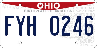 OH license plate FYH0246
