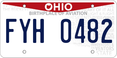 OH license plate FYH0482
