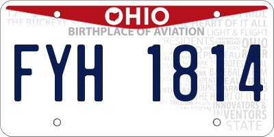 OH license plate FYH1814
