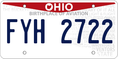 OH license plate FYH2722