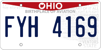 OH license plate FYH4169