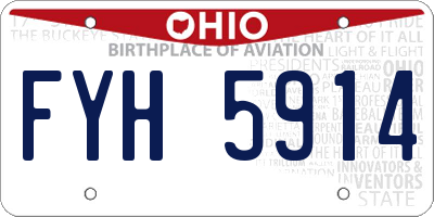 OH license plate FYH5914
