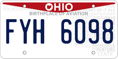 OH license plate FYH6098