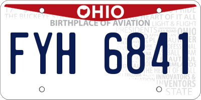 OH license plate FYH6841