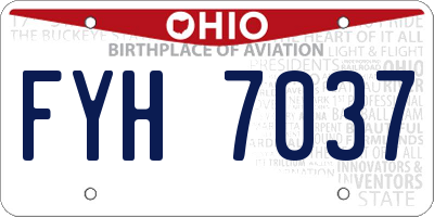 OH license plate FYH7037