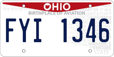 OH license plate FYI1346