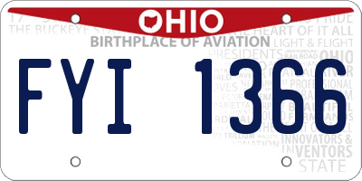 OH license plate FYI1366