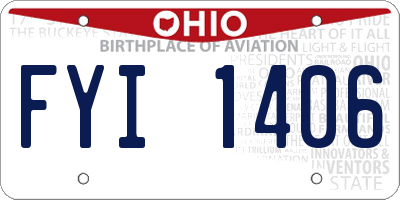 OH license plate FYI1406