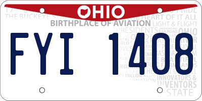OH license plate FYI1408
