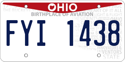 OH license plate FYI1438