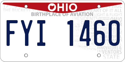 OH license plate FYI1460