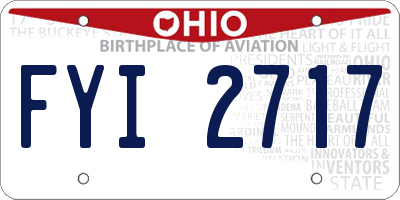 OH license plate FYI2717