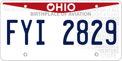 OH license plate FYI2829
