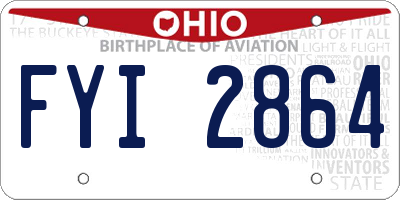 OH license plate FYI2864
