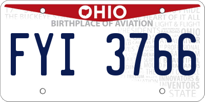 OH license plate FYI3766