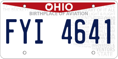 OH license plate FYI4641
