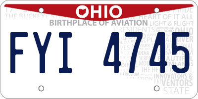 OH license plate FYI4745