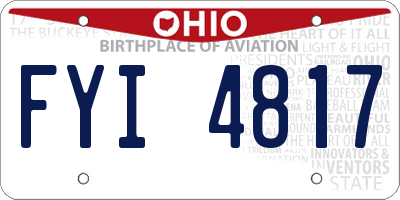 OH license plate FYI4817