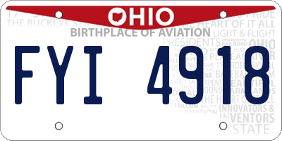 OH license plate FYI4918