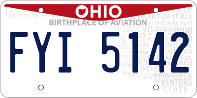 OH license plate FYI5142