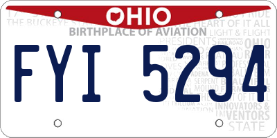 OH license plate FYI5294