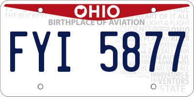 OH license plate FYI5877