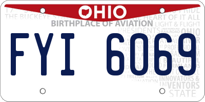 OH license plate FYI6069