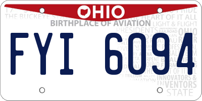 OH license plate FYI6094